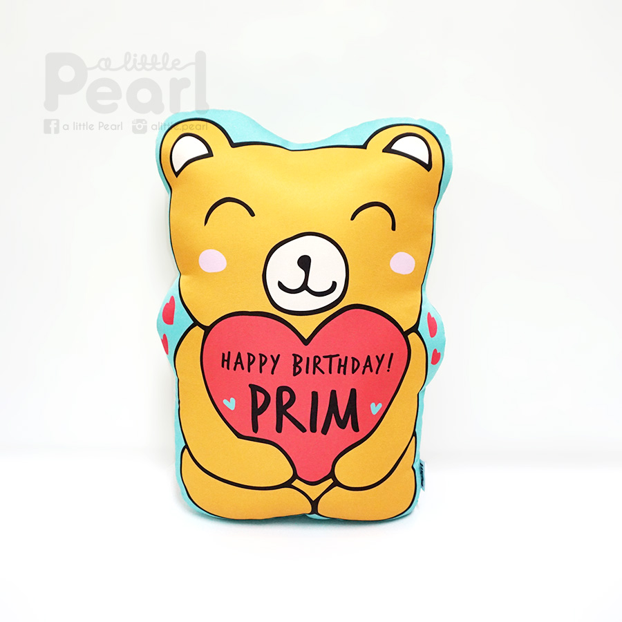 หมอนสั่งทำใส่ชื่อ ลายหมี - Teddy