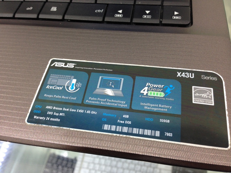 ASUS X43U-VX120D