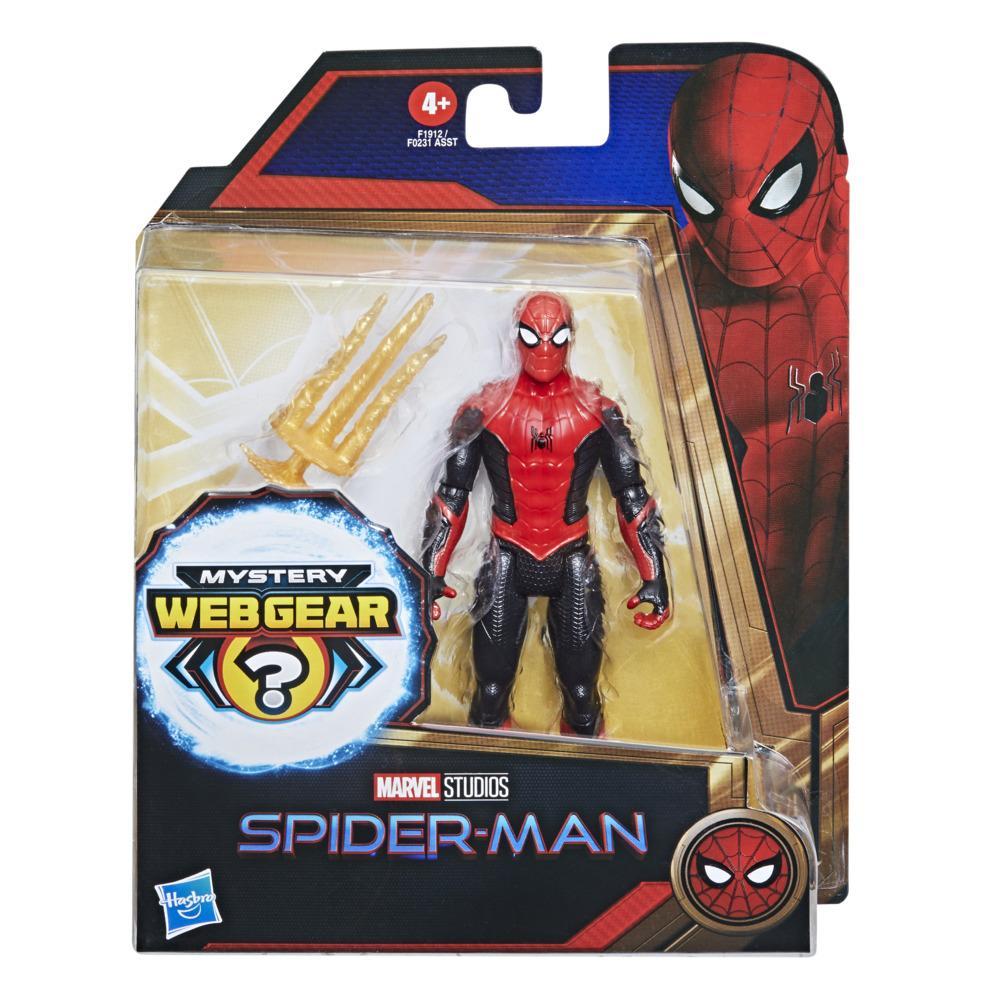 Hasbro Marvel Mystery Web Gear Upgraded Black and Red Suit Spider-Man 6-Inch Action Figure ฮาสโบร มาร์เวล หุ่นโมเดลฟิกเกอร์ เว็บ เกียร์ อัพเกรด แบล็ค แอนด์ เรด สูท สไปเดอร์-แมน ขนาด 6 นิ้ว ลิขสิทธิ์แท้