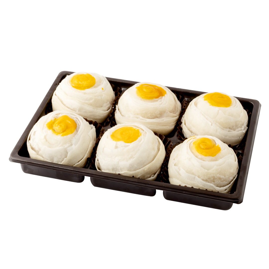 ขนมเปี๊ยะ ไข่ทะลัก บรรจุ 6 ชิ้น ขนาด 310 กรัม ไข่เค็มฟองโต เต็มๆฟอง สินค้าผลิตสดใหม่ ตามออเดอร์