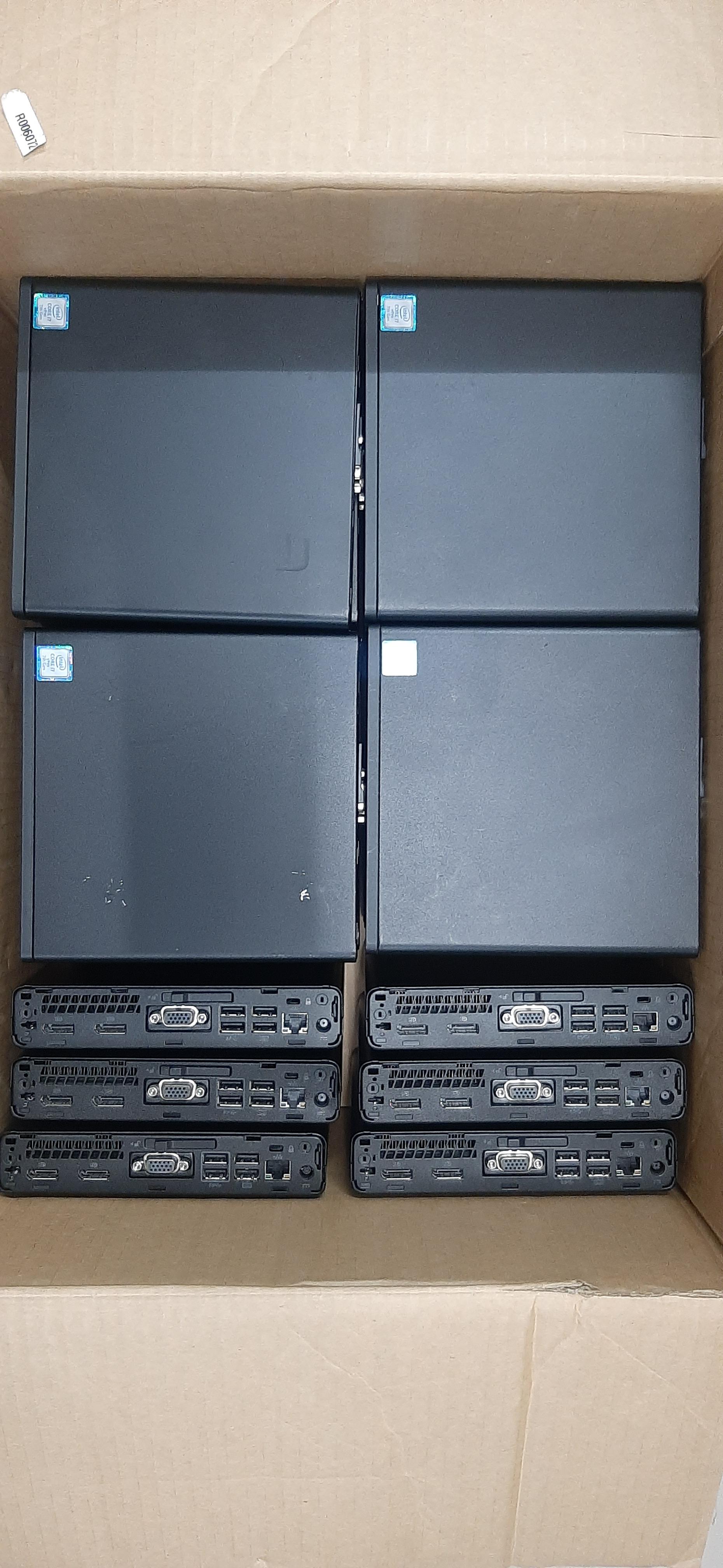 คอมพิวเตอร์ขนาดเล็ก HP EliteDesk 800 G3 Mini + Adapter มี cpu i7-7700T เอาไปใส่ แรม hdd ใช้ได้เลย