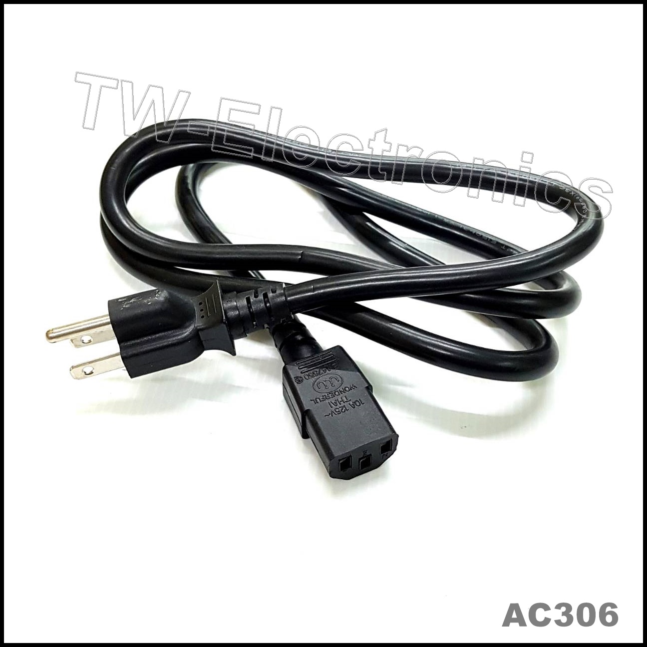 สายไฟAC 14AWGx3C (1.20m) / AC306
