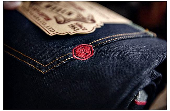 001063 กางเกงยีนส์ Maden Japanese retro Selvage Denim 14.5Oz ยีนส์วินเทจ Slim Straight ผ้าริมแดง Size 28-36