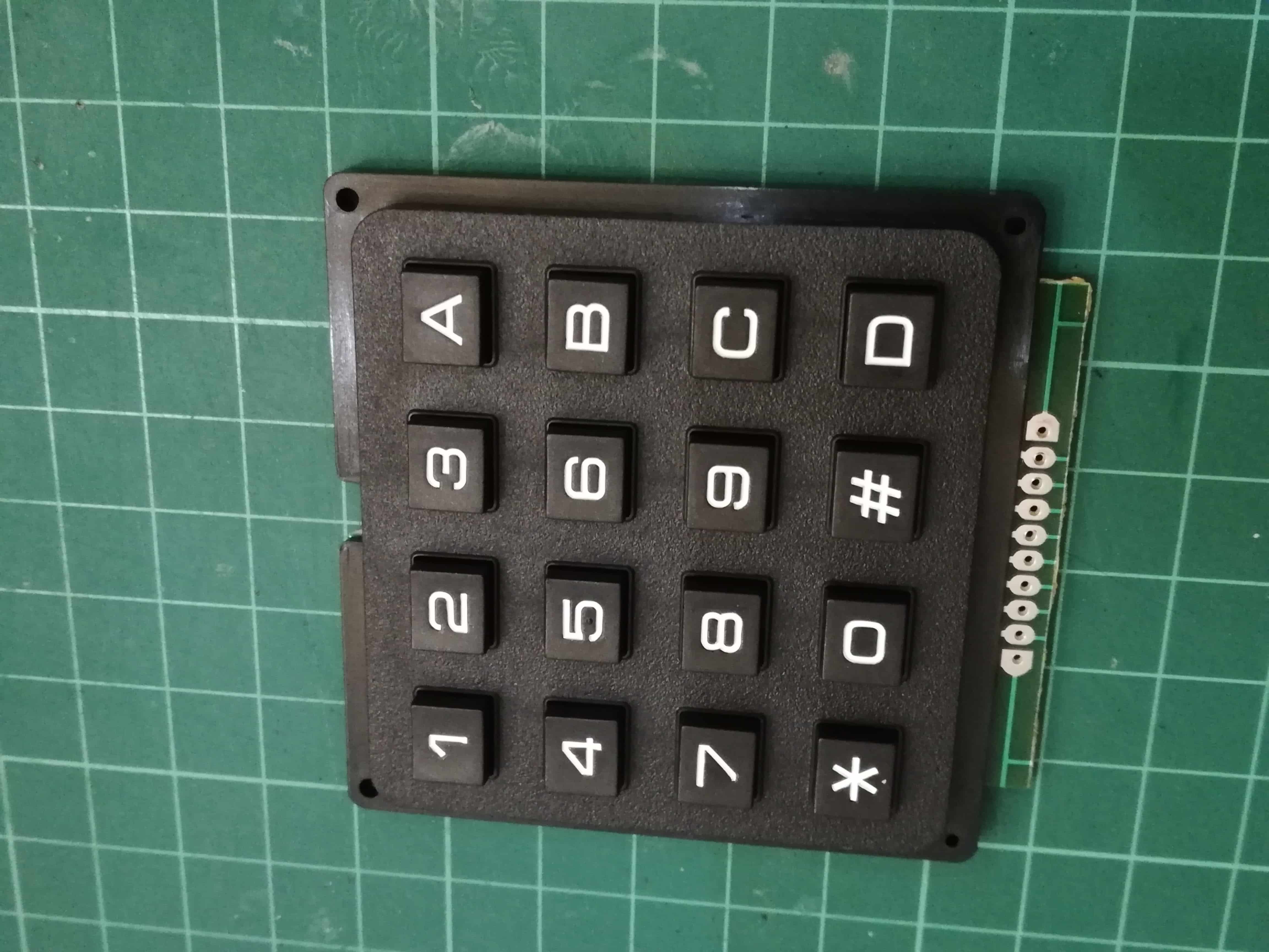 Keypad matrix 4x4