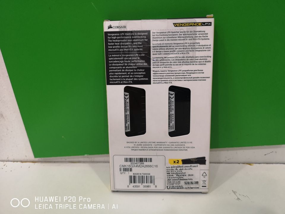 16GB. DDR4 8GB.X2 FSB2666 CORSAIR VENGEANCE LPX ของใหม่ราคามือสอง