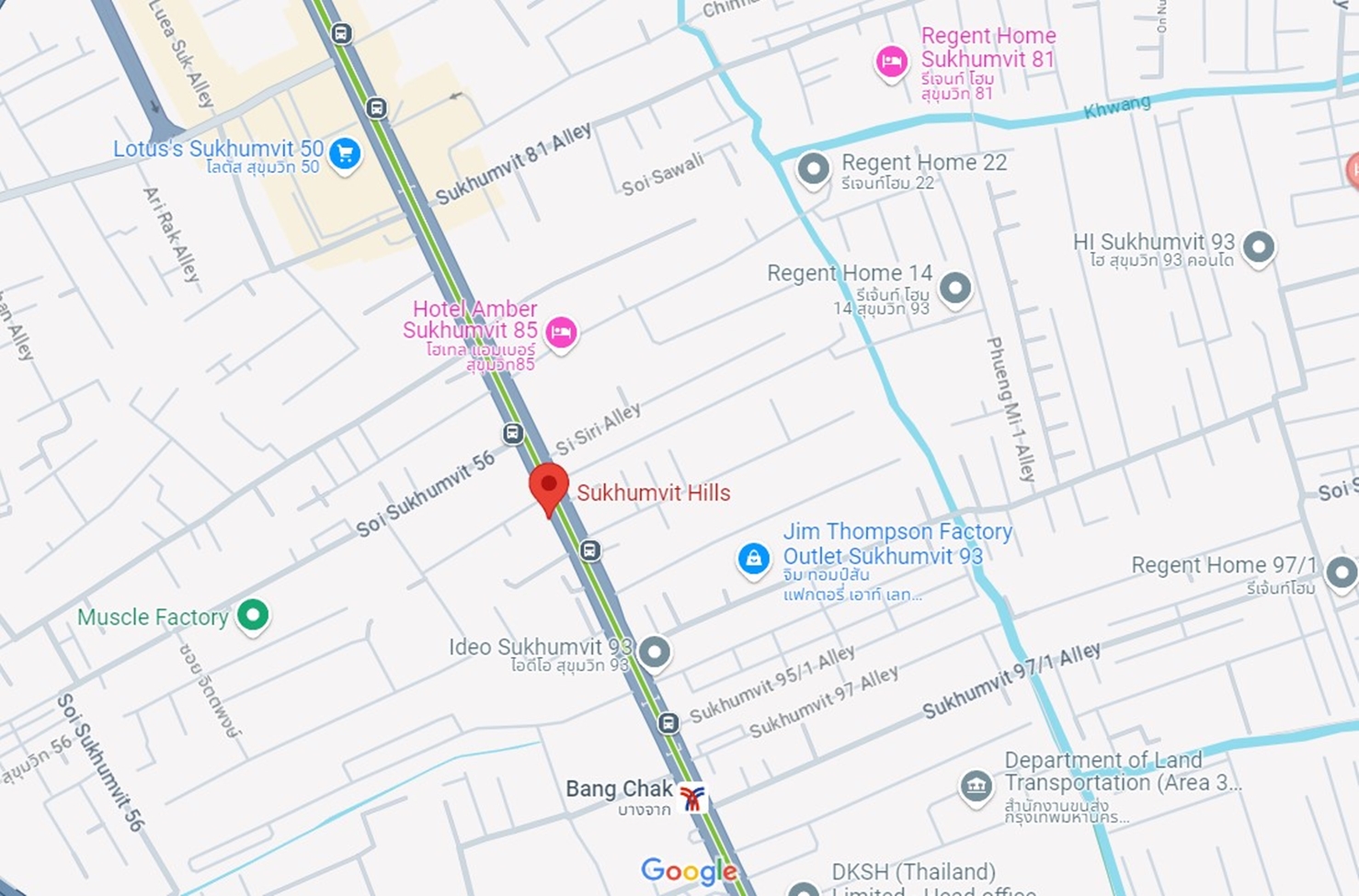 อาคารสุขุมวิท ฮิลล์ ( Sukhumvit Hills ) สำนักงานให้เช่าติดถนนสุขุมวิท ใกล้สถานีรถไฟฟ้า BTS อ่อนนุช และ BTS บางจาก 500 เมตร