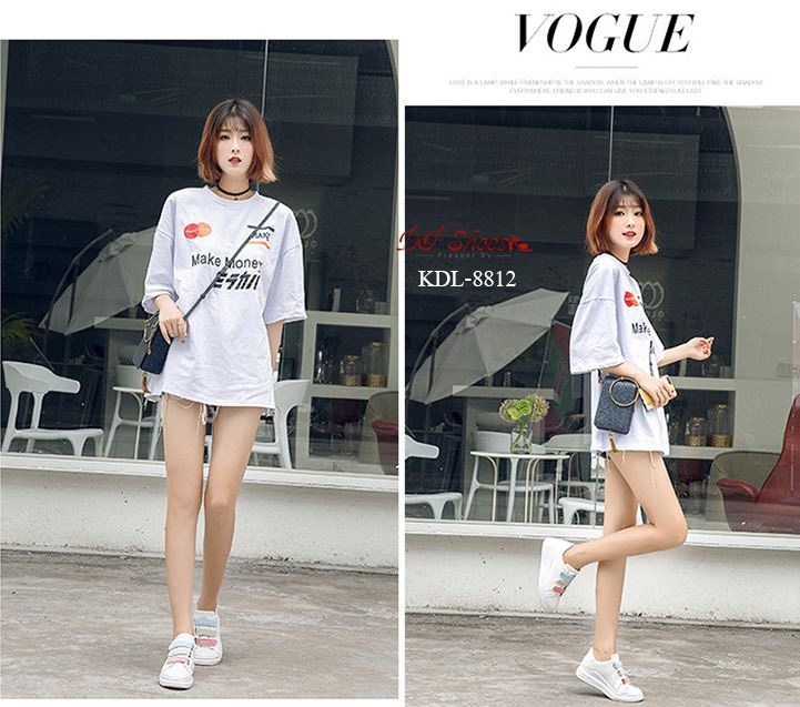 รองเท้าผ้าใบแฟชั่นแต่สายรัดเมจิกเทป