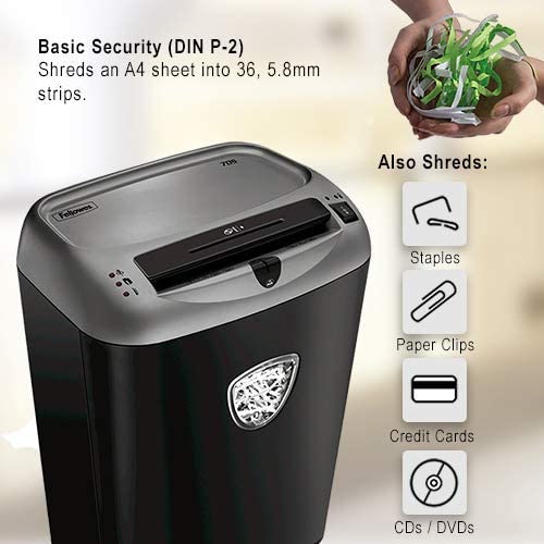 ขายถูก เครื่องทำลายเอกสาร Fellowes 70S ตัดครั้งละ 12-14 แผ่น/ครั้ง ( A4/70) ตัดตรง Strip-Cut