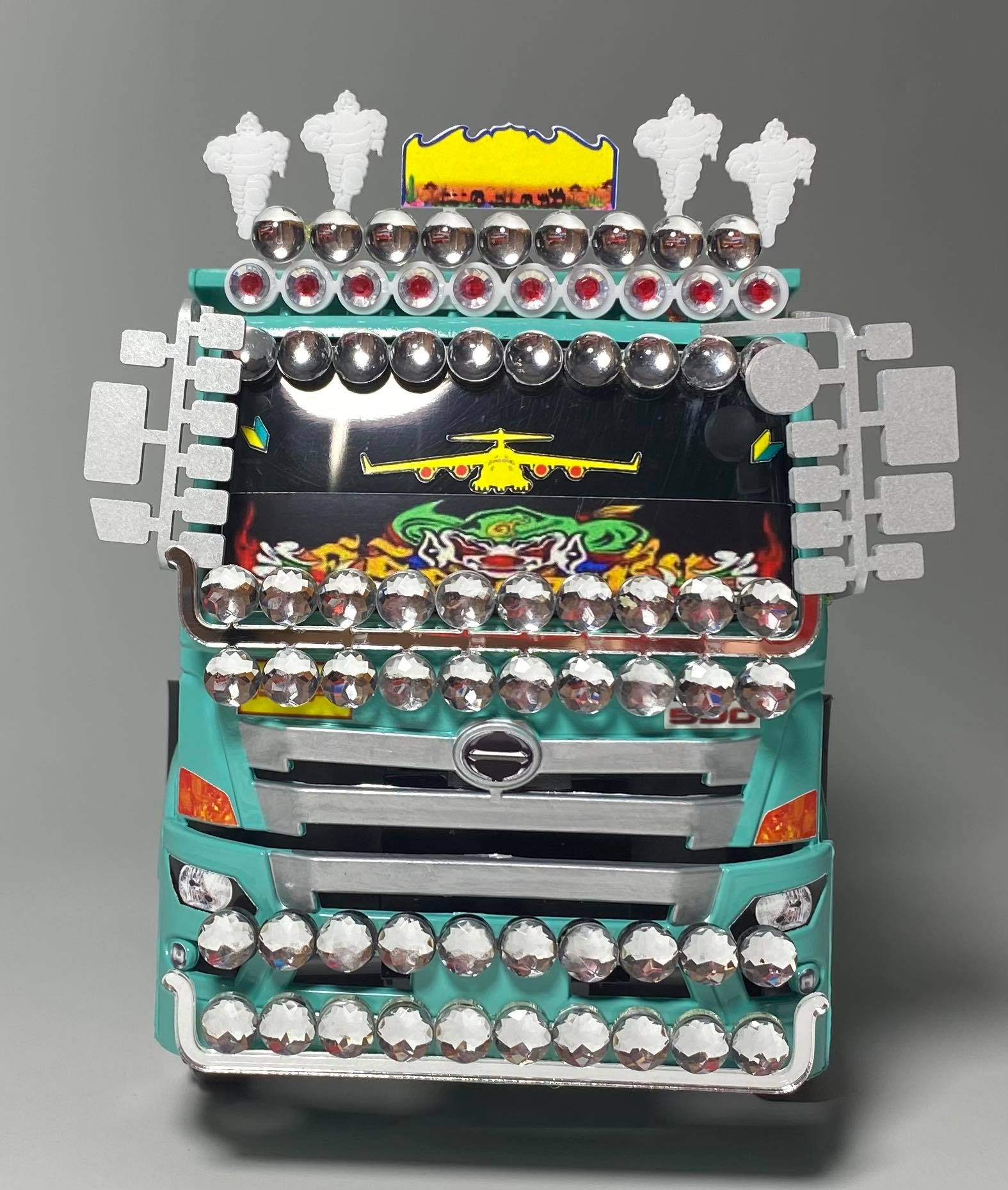 ไฟราวหลังคาแต่งโมเดลรถบรรทุกของเล่น ไฟแถวจำลอง 1/24 แต่งรถสิบล้อจำลอง toy part