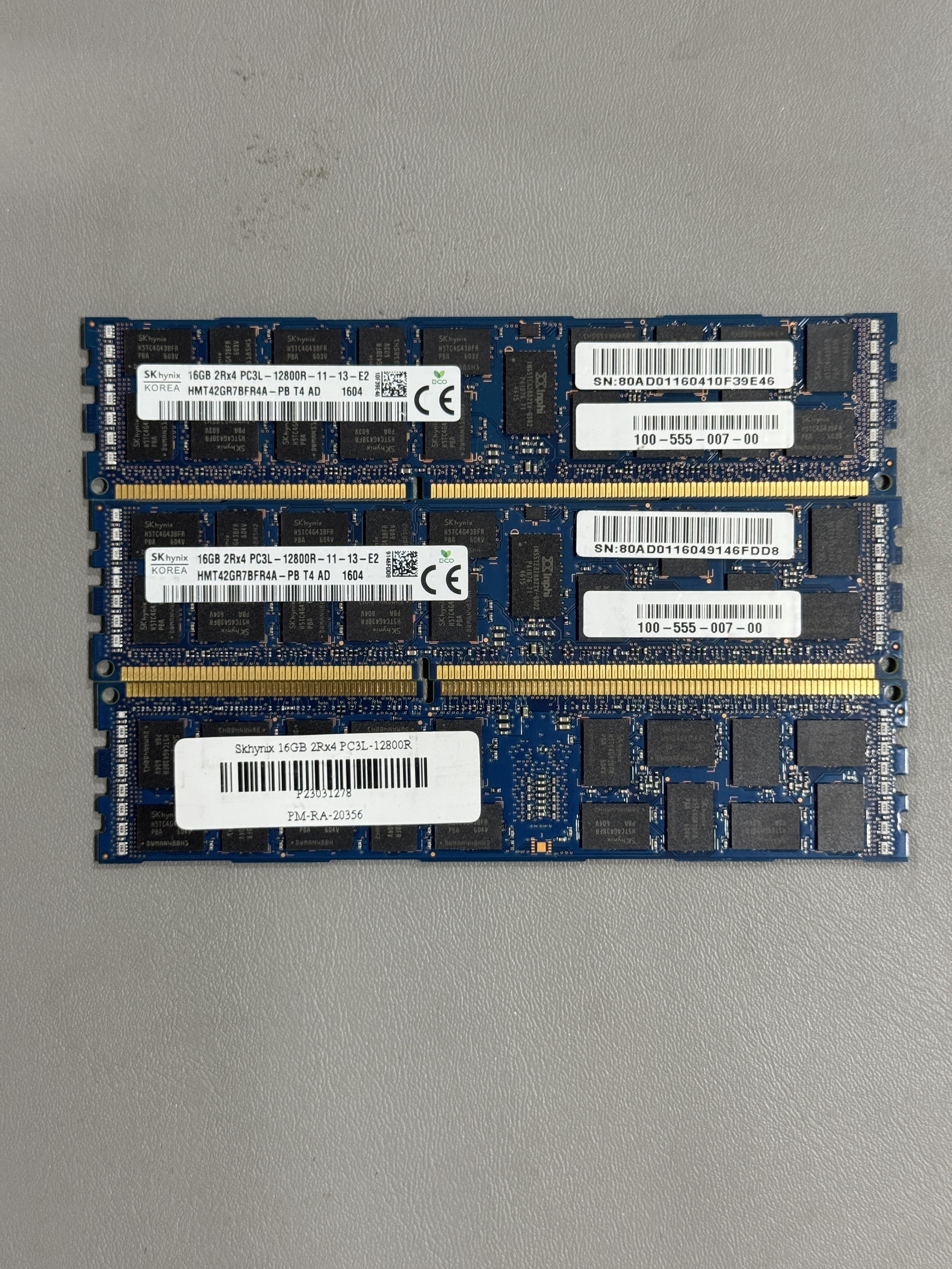 แรม Server Skhynix 16GB 2Rx4 PC3-12800R สำหรับ Server มี 40 ตัว