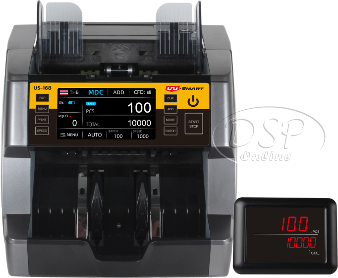 ขายถูก UNI-SMART เครื่องนับมูลค่าธนบัตร รุ่น US-168 รับประกันศูนย์
