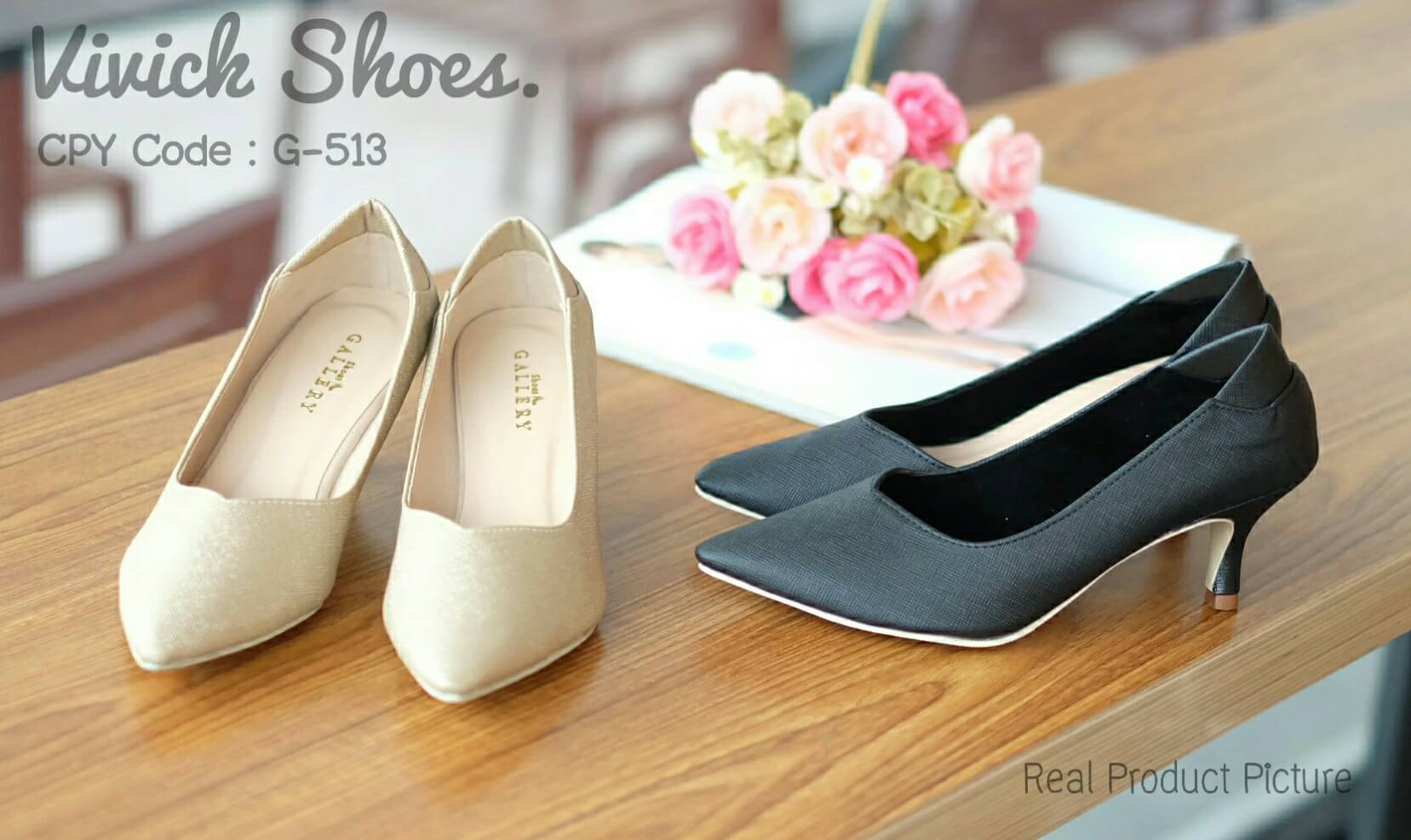 รองเท้าคัทชูหนัง Saffiano (สีทอง)