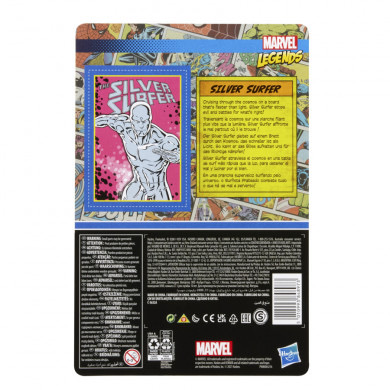 Hasbro Marvel Legends Series Silver Surfer 3.75-Inch Retro 375 Collection Action Figure ฮาสโบร มาร์เวล เลเจนด์ หุ่นโมเดลฟิกเกอร์ ซิลเวอร์ เซิร์ฟเฟอร์ ขนาด 3.75 นิ้ว ลิขสิทธิ์แท้