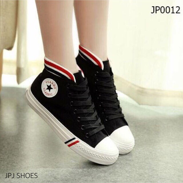 พร้อมส่ง : รองเท้า Converse Style (สีเทา)