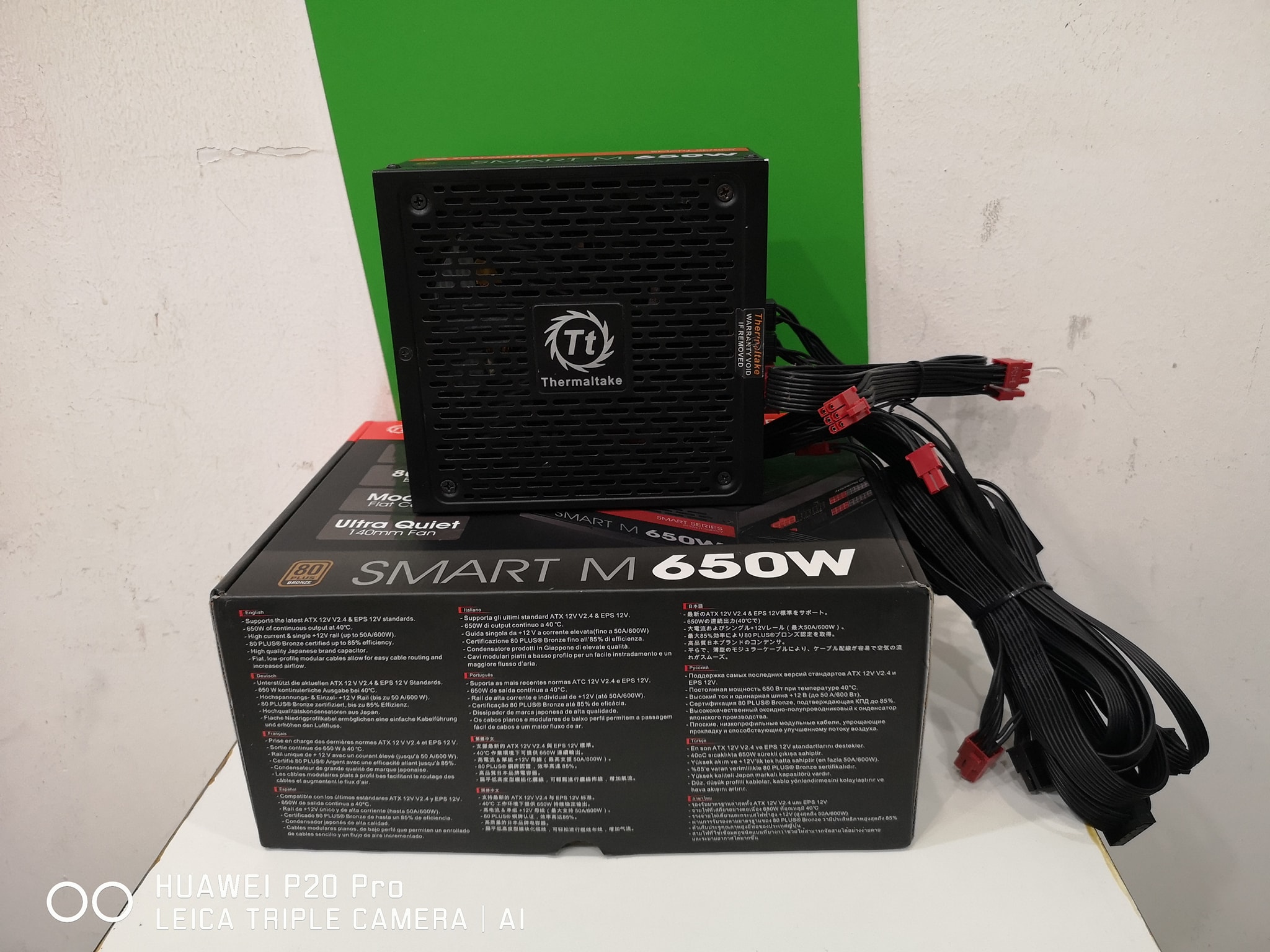 ThermalTake Smart M650 650W. 80+ Bronze ถอดสายได้ มือสองสภาพดีรื้อทำสะอาดให้แล้ว รับประกัน3เดือน