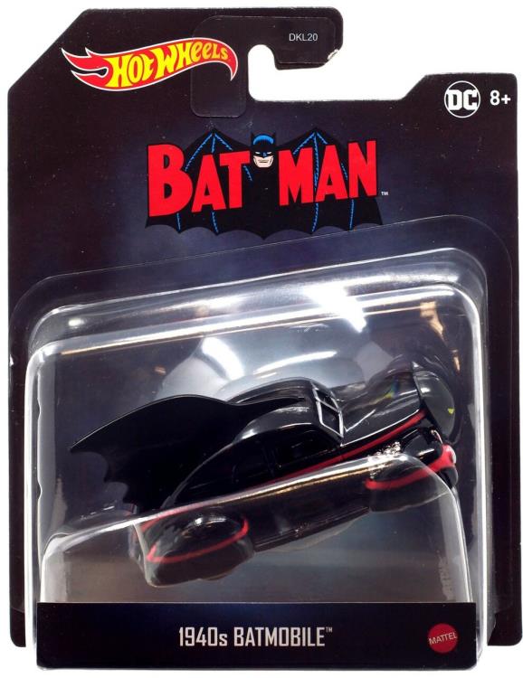 โมเดลรถแบทแมนฮอทวีล Hot Wheels DC Comics Premium 1:50 Scale Batman Wave 3 - 1940s Batmobile