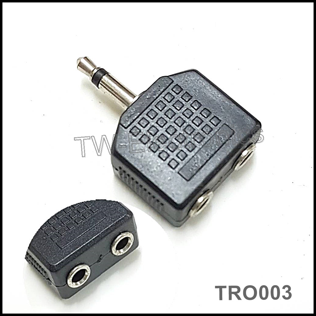 3.5mm Mono ตัวผู้ / 3.5mm ตัวเมีย x2 (TRO003)
