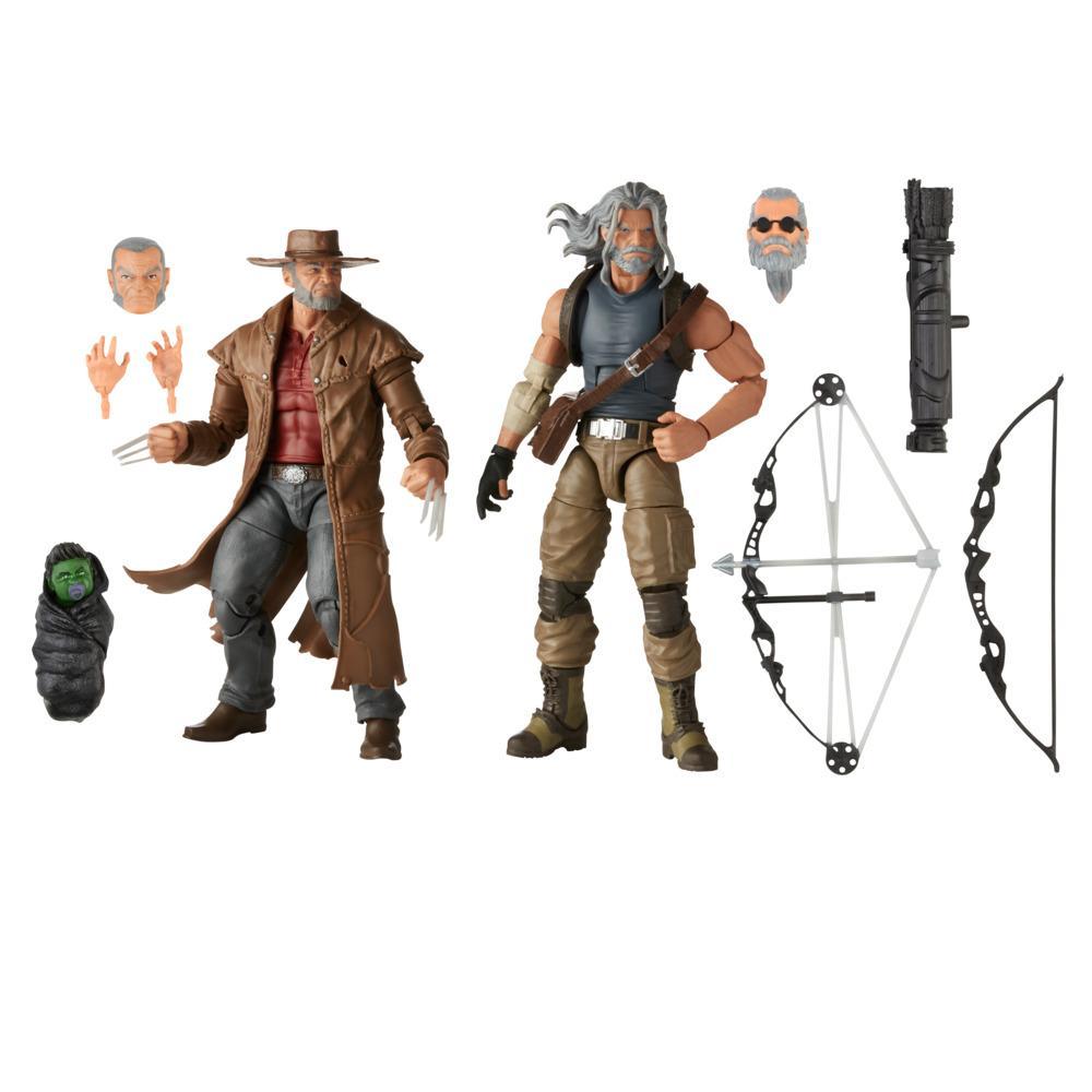 Hasbro Marvel Legends Series X-Men Logan and Hawkeye 6-inch Scale Figure ฮาสโบร มาร์เวล เลเจนด์ ซีรี่ย์ส เอ๊กซ์-เมน หุ่นโมเดลฟิกเกอร์ โลแกน และ ฮอว์คอาย ขนาด 6 นิ้ว ลิขสิทธิ์แท้
