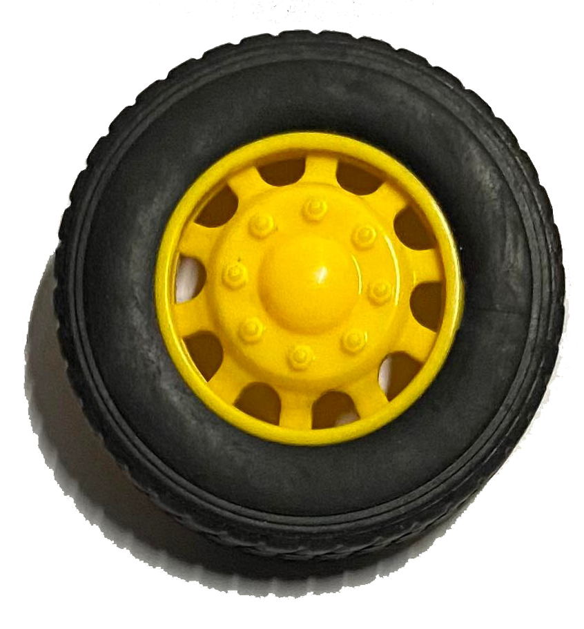 ล้อรถบรรทุกจำลอง รุ่นกระทะเหลือง P18 truck wheel 1/24 ล้อรถหม่ำโมเดล ล้อรถของเล่น ล้อรถจำลอง