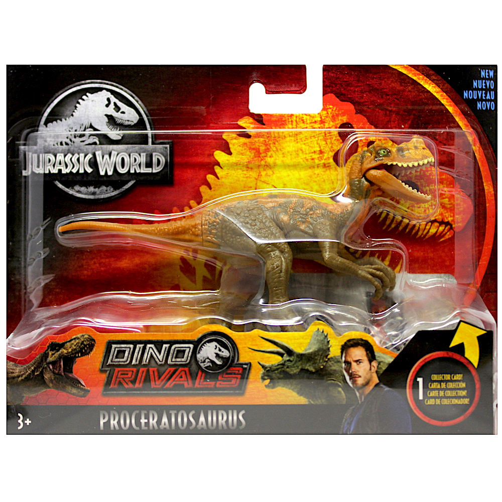 Mattel Jurassic World Dino Rivals Attack Pack Proceratosaurus (GFG63) แมทเทล จูราสสิค เวิลด์ ของเล่นแอ็กชั่นฟิกเกอร์ไดโนเสาร์ โปรเซราโทซอรัส