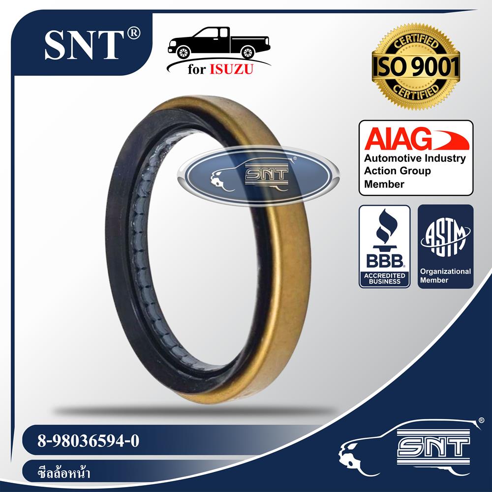 SNT ซีลล้อหน้า, Oil Seal - ISUZU ( อีซูซุ ) รุ่น TFR,D-MAX,ALL NEW D-MAX 4WD,HI LANDER 2WD P/N 8-98036594-0, 898036594