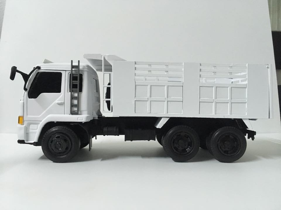 รถบรรทุกตั้งโชว์ 1/24 Truck toy โมเดลรถดั๊มพ์
