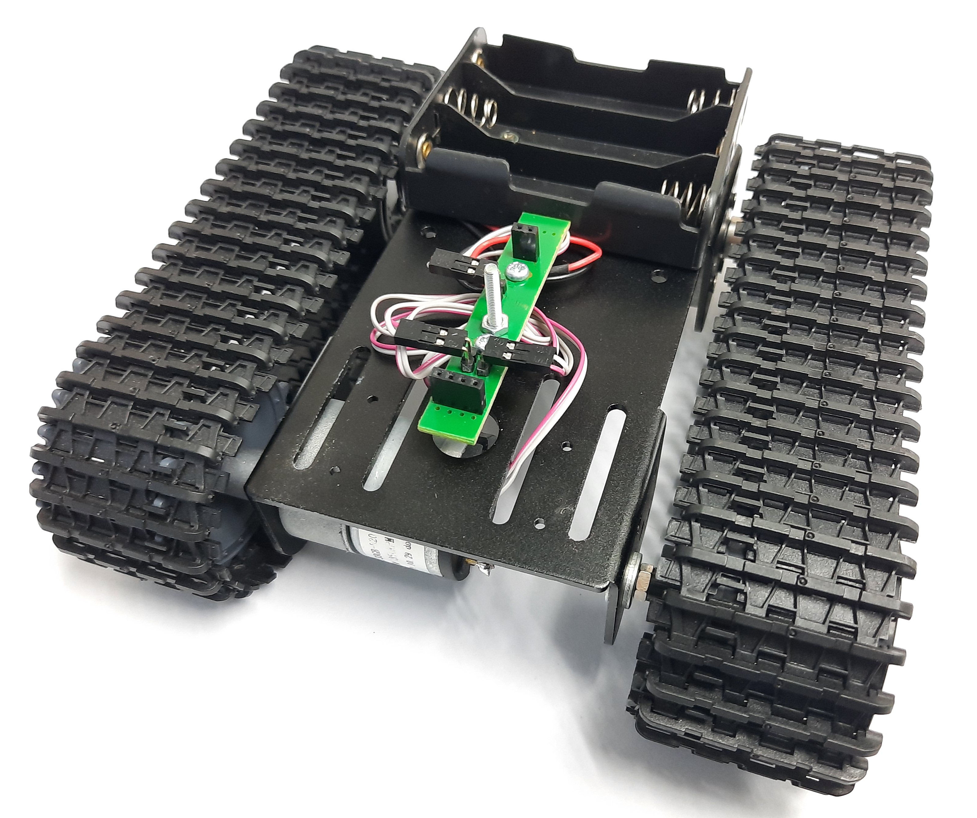 MB112 หุ่นยนต์ MICROBOT รถถังตีนตะขาบ เขียนโปรแกรมและควบคุมด้วย Bluetooth (ตัวถังโลหะ)