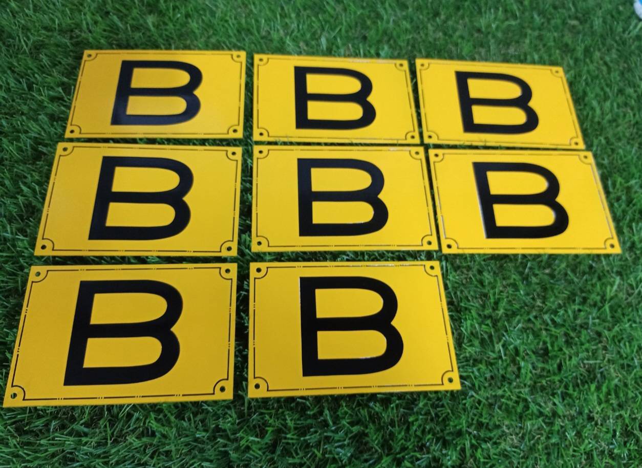 ป้ายอลูมิเนียมกัดกรด ลงสีตามแบบ