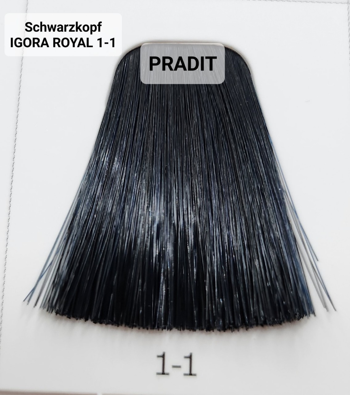 Schwarzkopf Igora Royal ครีมย้อมผม อีโกร่า รอยัล เบอร์1-1 สีดำน้ำเงิน (60ml) 80 กรัม