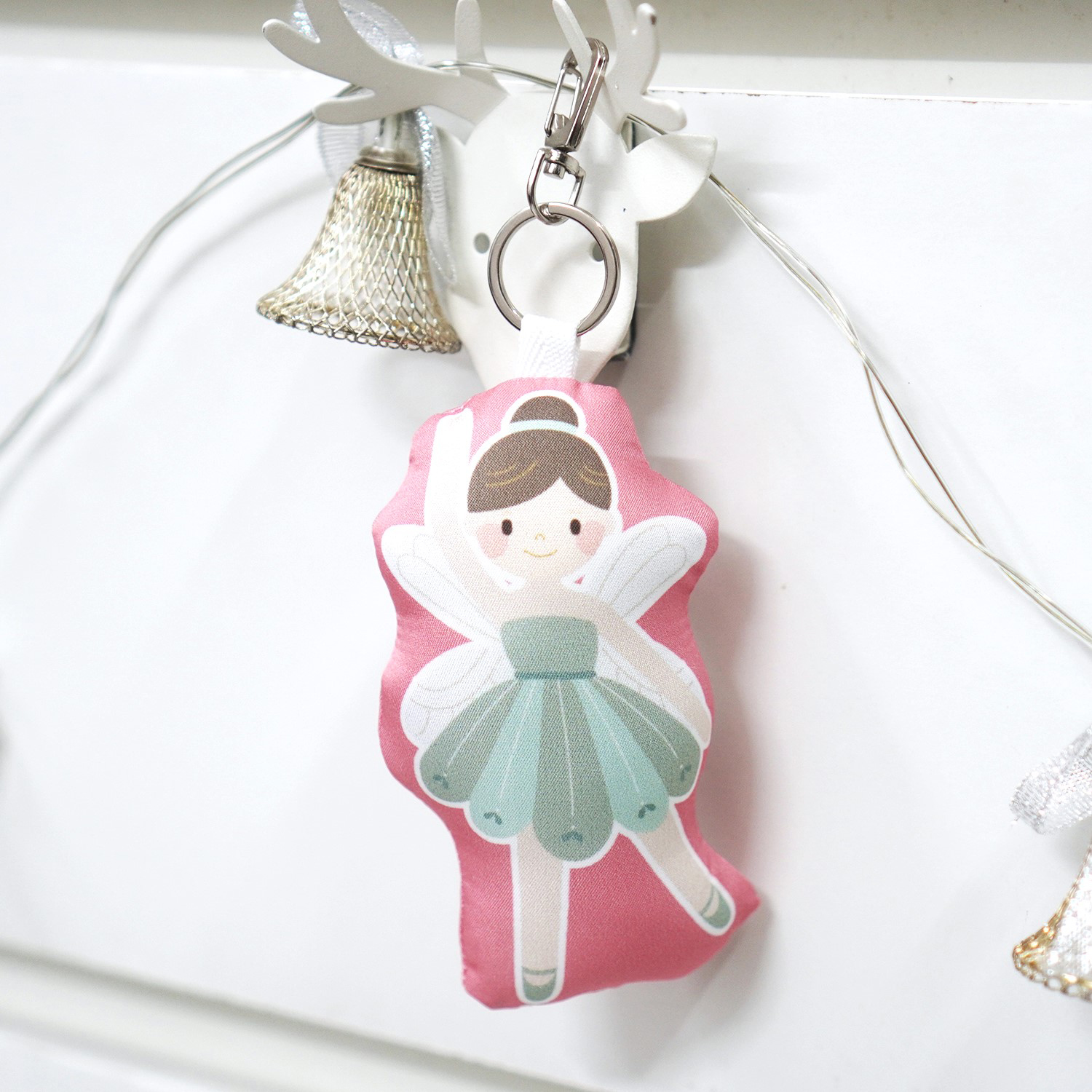 พวงกุญแจพร้อมส่ง ลาย Sugar Plum Fairy - Pink