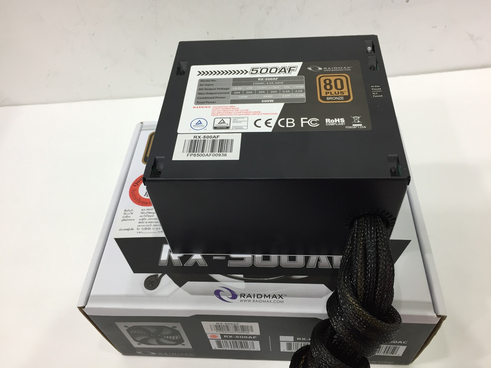 RAIDMAX RX-500AF 500W. 80+ Bronze 10/2021