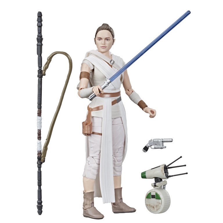 Hasbro Star Wars The Black Series Rey and D-O 6-inch-scale Figure ฮาสโบร สตาร์ วอร์ส เดอะ แบล็ค ซีรีส์ หุ่นโมเดลฟิกเกอร์ เรย์ ขนาด 6 นิ้ว และ ดี-โอ ลิขสิทธิ์แท้