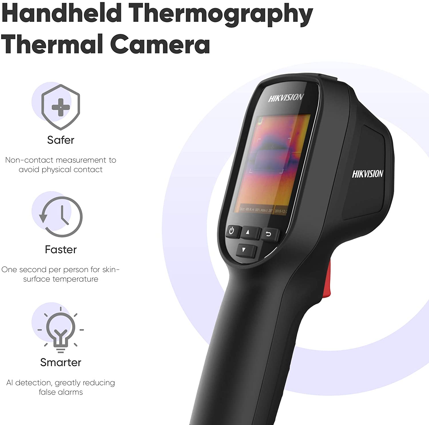 ขายถูก Hikvision Handheld Thermal Camera รุ่น DS-2TP31B-3AUF กล้องมือถือวัดอุณหภูมิร่างกาย - ส่งของต่างๆ