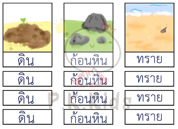 จัดหมวดหมู่ภาพกับสัญลักษณ์ : ธรรมชาติรอบตัว