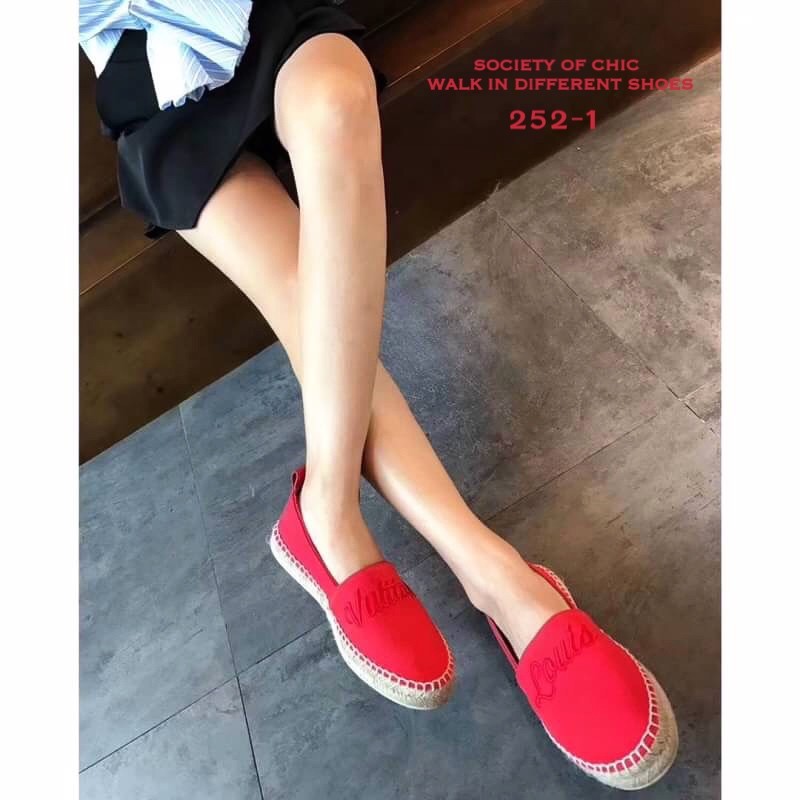 รองเท้า Loius Vuitton Espradrilles (สีดำ)