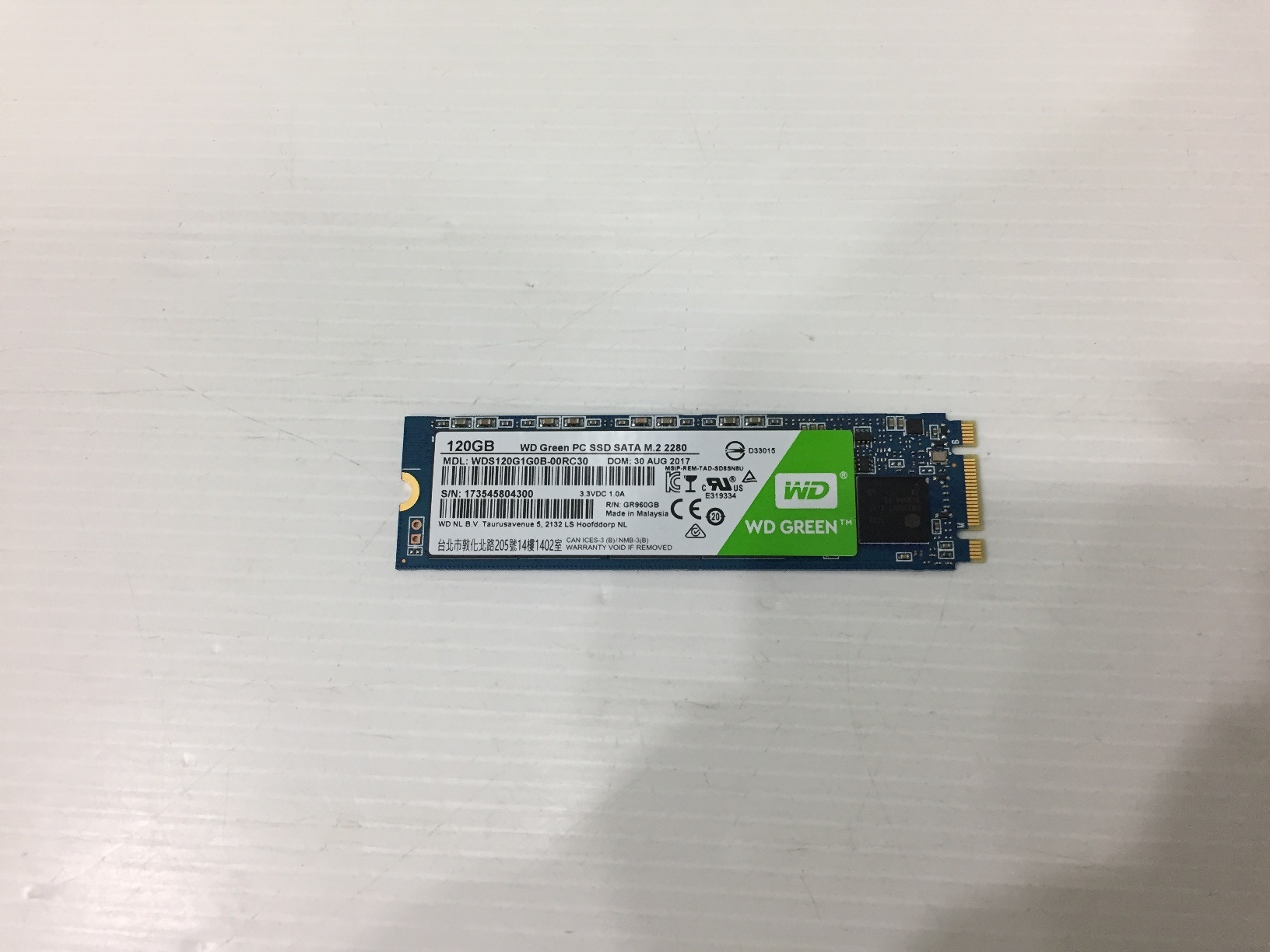 WD Green 120GB. M.2 2280 10/2020