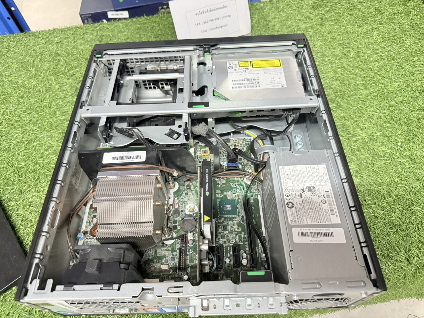 คอมพิวเตอร์ HP WorkStation Z240 SFF(E3-1240 V3/8GB*2/SSD 120GB/VGA K420 2GB)