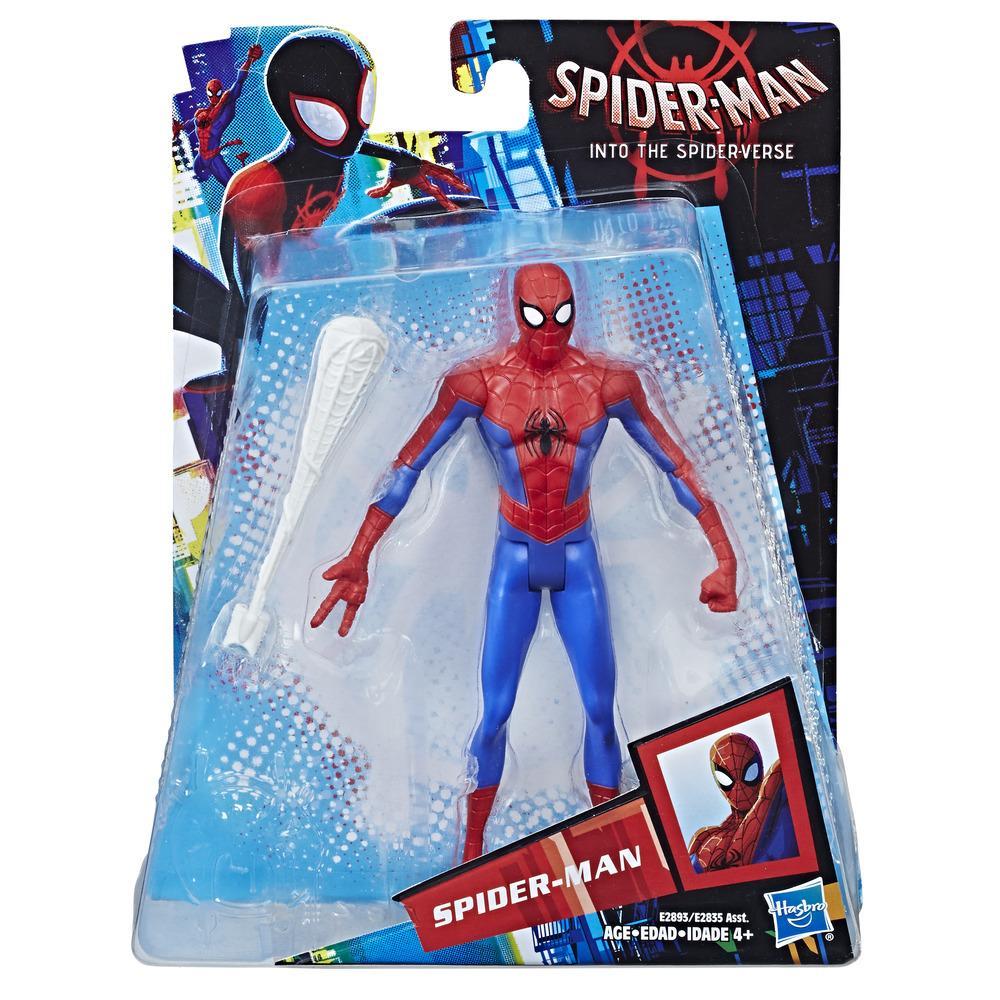 Hasbro Marvel Spider-Man Into the Spider-Verse 6-inch Spider-Man Figure ฮาสโบร มาร์เวล หุ่นโมเดลฟิกเกอร์ สไปเดอร์-แมน อินทู เดอะ สไปเดอร์-เวิร์ส ขนาด 6นิ้ว รุ่น E2893 ลิขสิทธิ์แท้