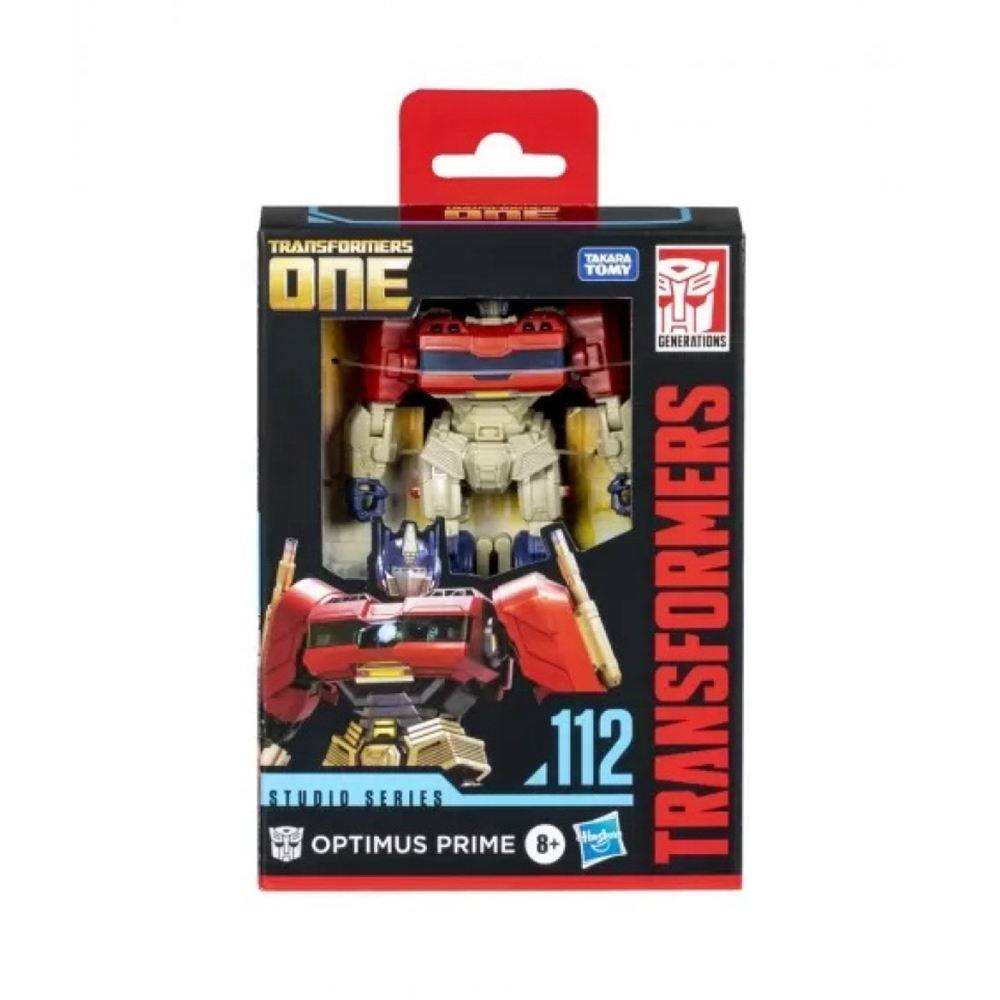 Hasbro Transformers Studio Series Deluxe Class Transformers : One 112 Optimus Prime Action Figure ฮาสโบร ทรานสฟอเมอร์ส สตูดิโอ ซีรีย์ส 112 หุ่นยนต์ออพติมัส ไพรม์ ขนาด 4.5 นิ้ว ลิขสิทธิ์แท้