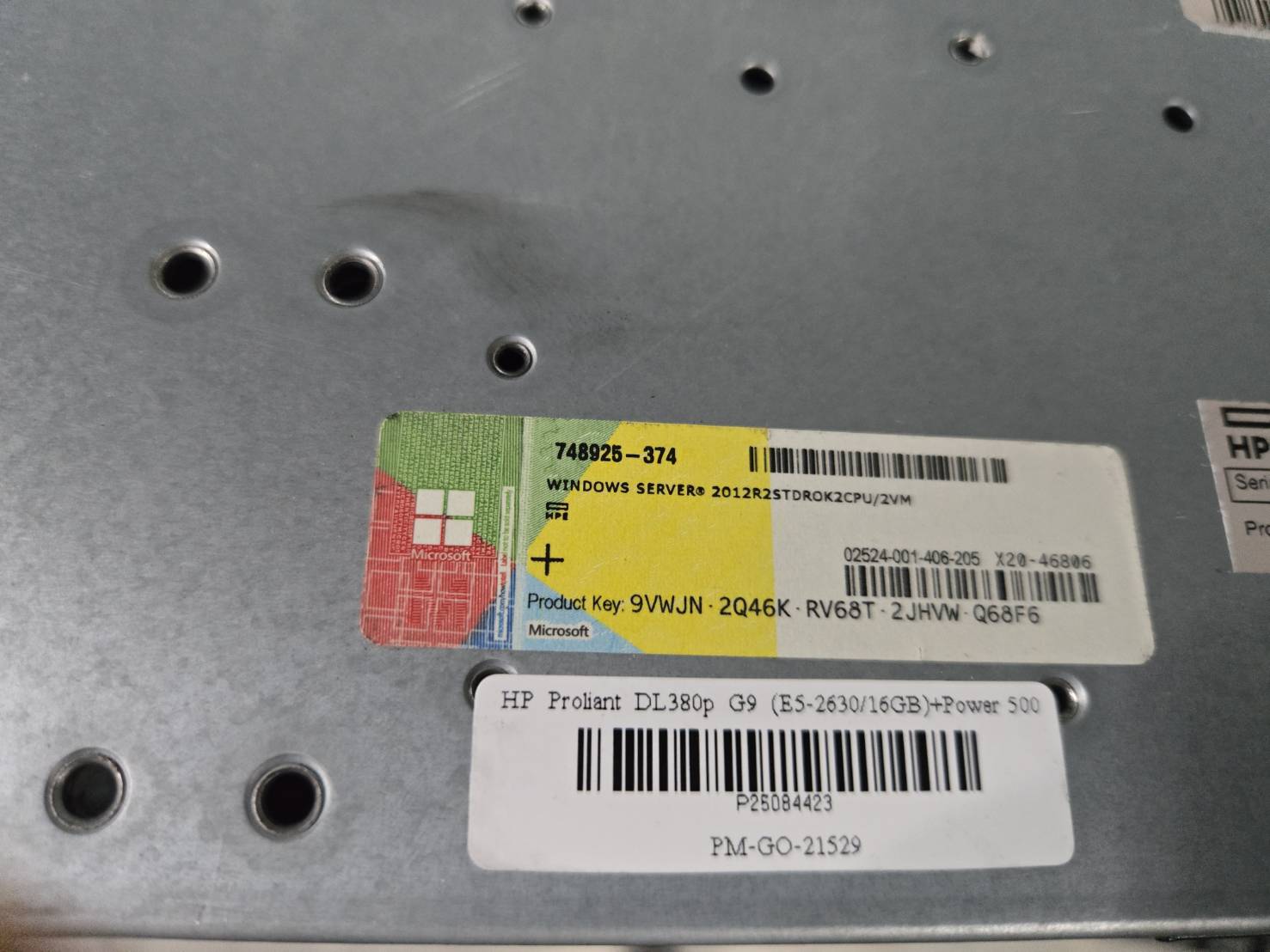 เซิร์ฟเวอร์ Server HP Dl 380 G9 E5-2660v3x2 Ram 128GB SAS600 x2 power x2