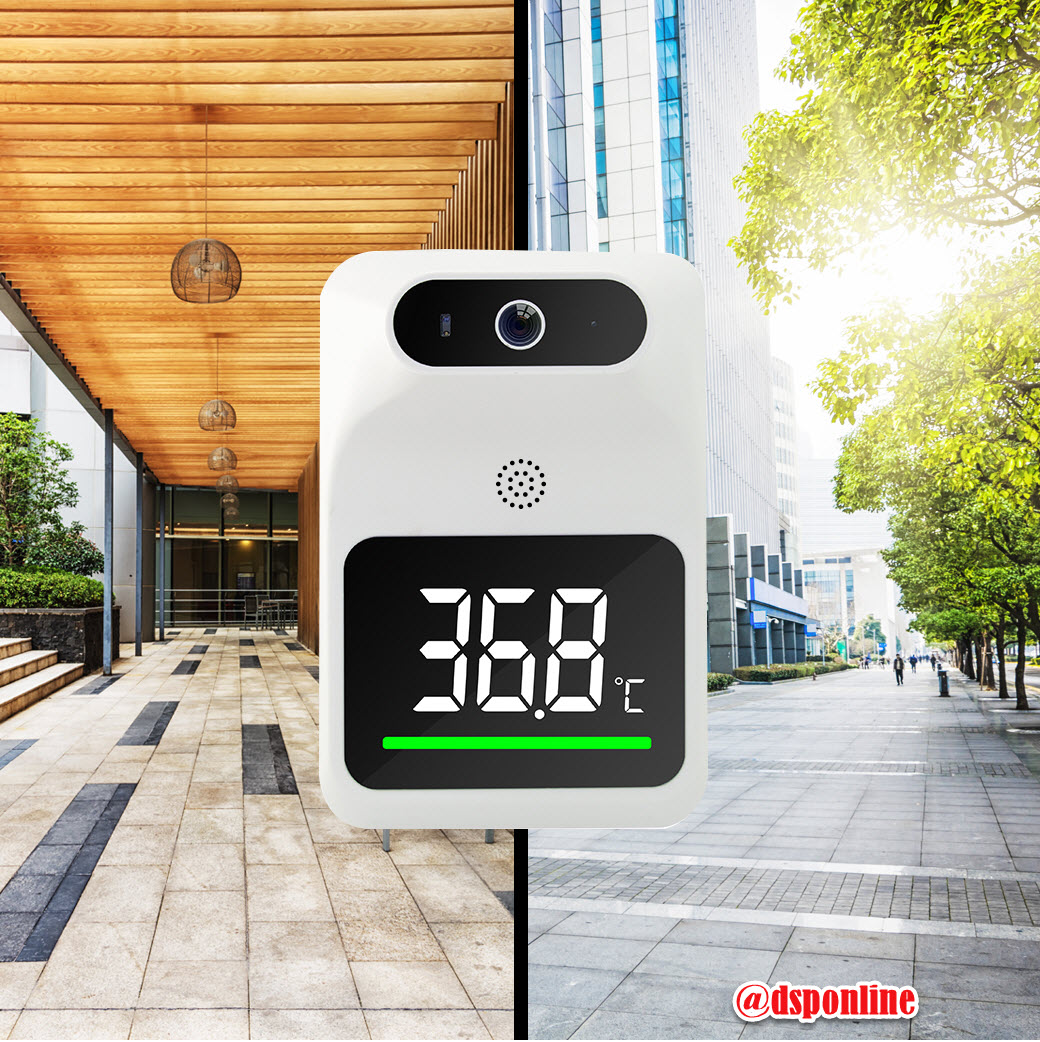 ขายถูก เครื่องวัดอุณหภูมิร่างกายอัตโนมัติ IF-K9 PRO ใช้งานนอกอาคาร/ภายในอาคาร รับประกันศูนย์ 1ปี