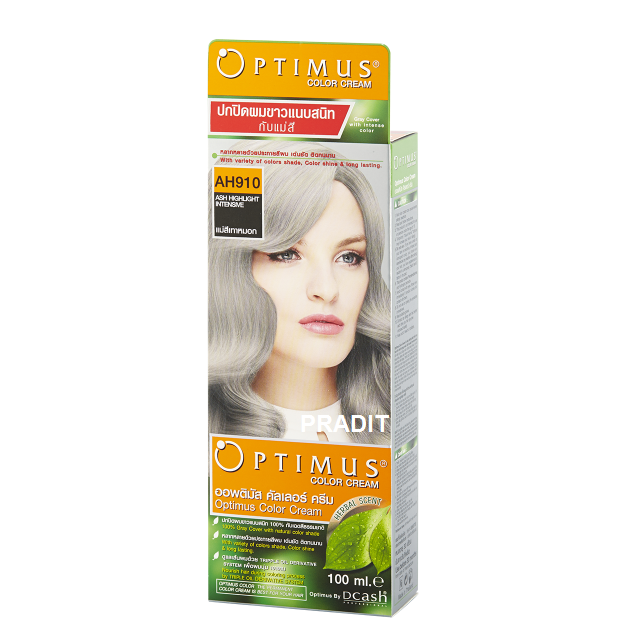 Optimus Color Cream ออพติมัส คัลเลอร์ ครีม เบอร์AH910 แม่สีเทาหมอก 100 มล 235 กรัม