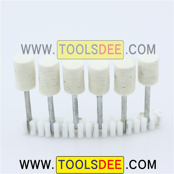 ลูกยางขัดเงา แกน 3 mm ชุด 6 ชิ้น