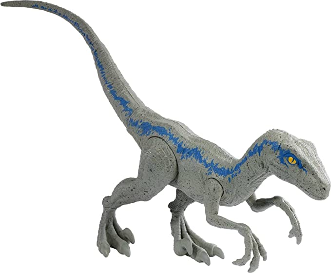 Mattel Jurassic World 12" Velociraptor Blue (HMK78) แมทเทล จูราสสิค เวิลด์ ของเล่นแอ็กชั่นฟิกเกอร์ไดโนเสาร์ เวโลซีแรปเตอร์ บลู