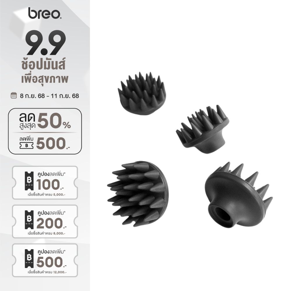 อะไหล่ หัวนวด ซิลิโคน Food Grade สำหรับ Scalp mini และScalp Mini Pro