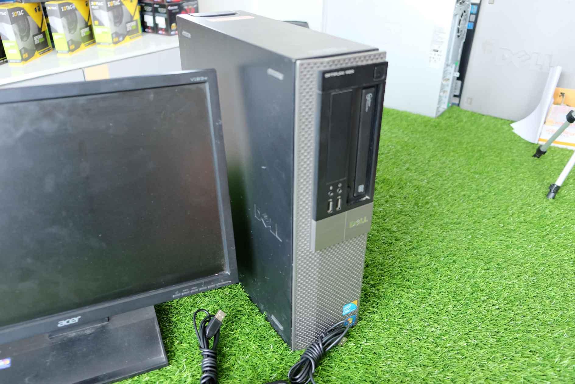 Dell Optiplex 980 Set จอ 17 นิ้ว มาพร้อมเม้าส์ คีร์บอร์ด usb wifi ครบชุด เครื่อง pc dell ราคาถูก คุณภาพสูง มาพร้อมลิขสิทธิ์แท้ i3-530 Ram 4 GB HDD 320 GB