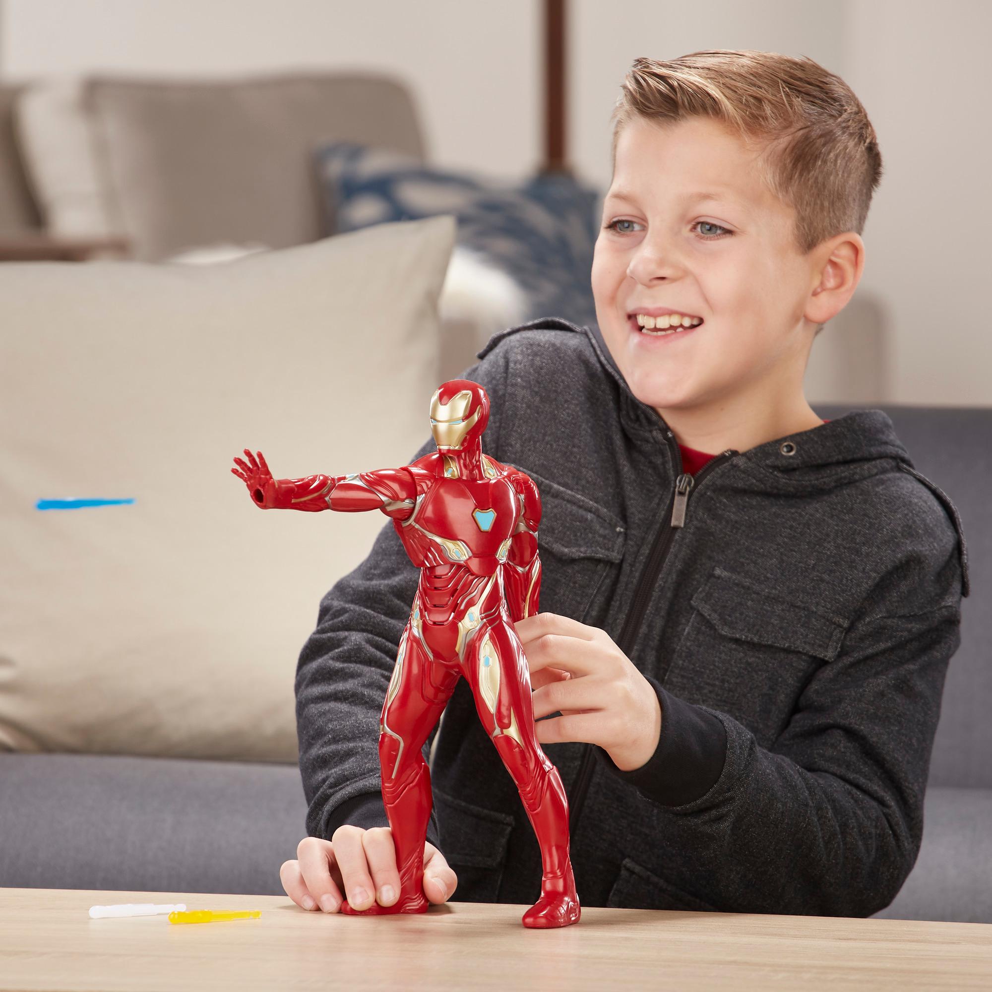 Hasbro Marvel Avengers : Endgame Repulsor Blast Iron Man 13-Inch Figure หุ่นโมเดลฟิกเกอร์ ไอรอนแมน ขนาด 13 นิ้ว ปล่อยลำแสงได้ มีเสียง 15 คำพูด ลิขสิทธิ์แท้
