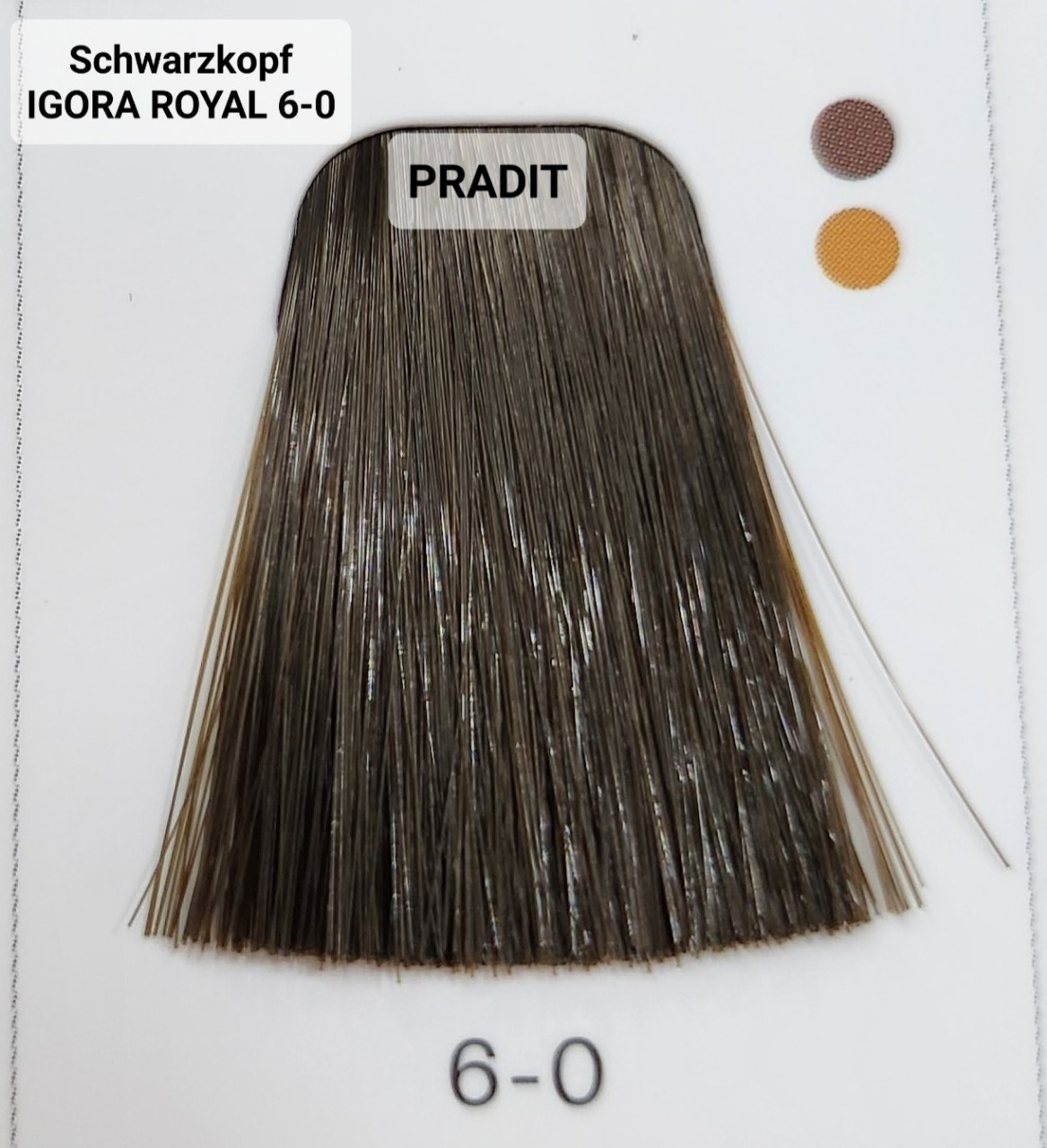 Schwarzkopf Igora Royal ครีมย้อมผม อีโกร่า รอยัล เบอร์6-0 สีบลอนด์เข้ม (60ml) 80 กรัม