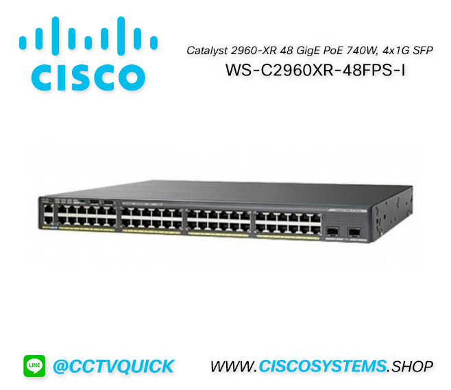 EOL WS-C2960XR-48FPS-I (Cisco Catalyst 2960-XR 48 GigE PoE 740W, 4x1G SFP, IP Lite) ** C9200-48P-E