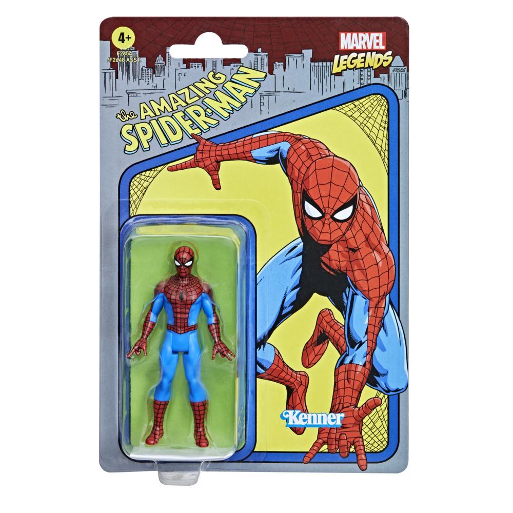 Hasbro Marvel Legends Series Spider-Man 3.75-Inch Retro 375 Collection Action Figure ฮาสโบร มาร์เวล เลเจนด์ หุ่นโมเดลฟิกเกอร์ สไปเดอร์-แมน ขนาด 3.75 นิ้ว ลิขสิทธิ์แท้